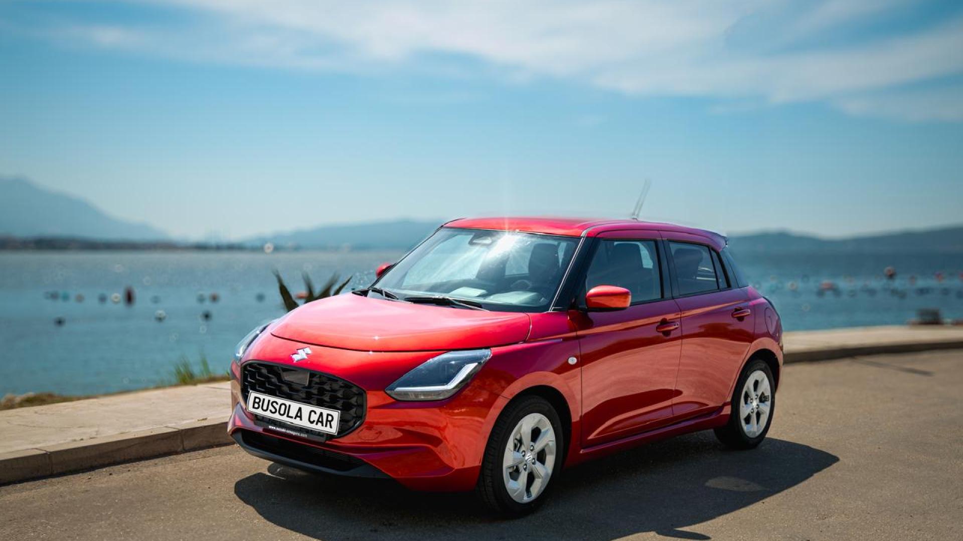 Red Suzuki Swift 1.1 Petrol – Busola Rent a Car Herceg Novi